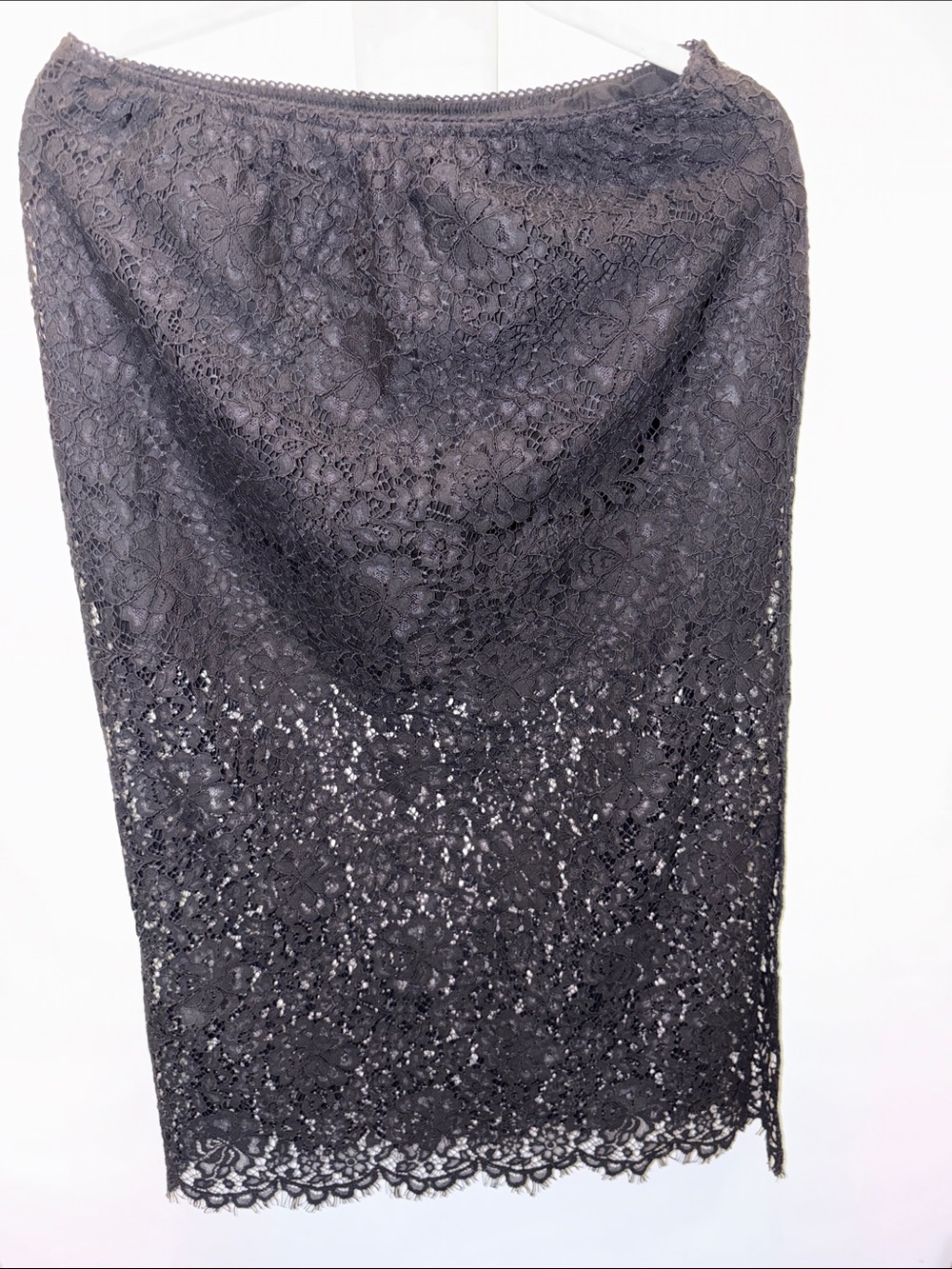 Gap Elegant Black Lace Pencil Skirt